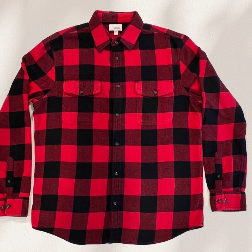 [Sonoma] - Men’s Large Long Sleeve Lumberjack Flannel